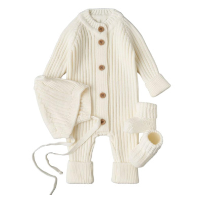 Комплект вязаный Маленькая звезда 0001-3 (ЧЗ-нк) кремовый 01